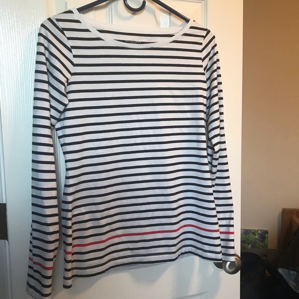 Land’s End Women’s XS Striped Long Sleeve Shirt